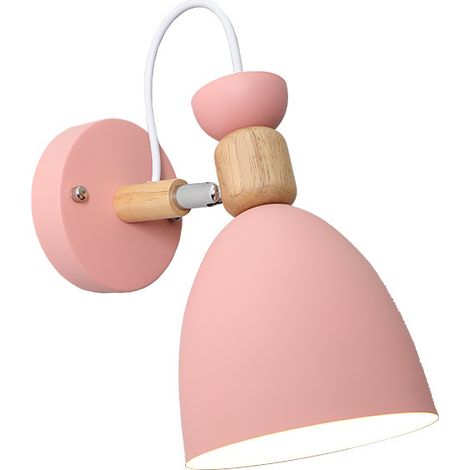 Applique Murale Moderne Créative Applique Murale Simple Applique Murale en Fer Forgé Base E27 Style Art Déco Nordique ChL154 (1/3)