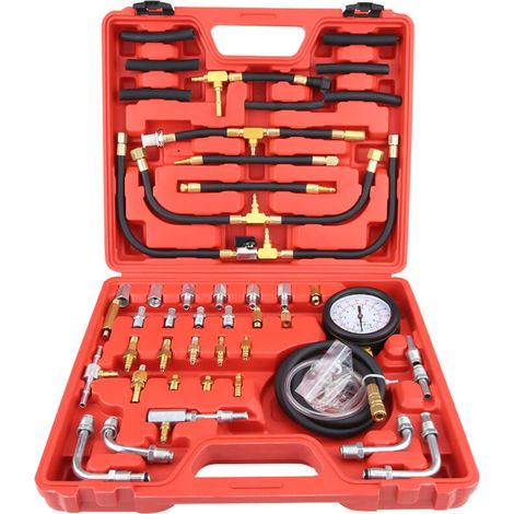 Universal diagnostic tool kit for petrol fuel injection pumps and fuel pressure gauge testers (1/5)