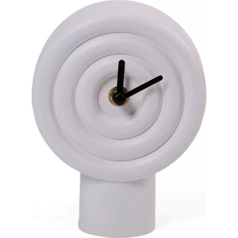 Horloge décorative sur pied, moderne, blanche - 16 cm (1/5)