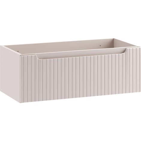 Meuble suspendu sous vasque NOVA cachemire 80 cm – 1 tiroir (1/5)