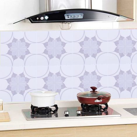 Lot de 10 stickers muraux décoratifs 10x10cm pour carrelage, cuisine et salle de bain. (1/5)