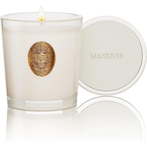 Duftkerze im Glas Cremige Vanille 260g Sojawachs 55h Brenndauer Geschenkidee
