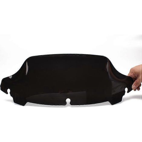 Pare-brise ondulé noir/fumé/transparent 4,5"/7"/10,5" pour motos Harley Touring Electra Street Glide FLHX FLHT (2014-2016) - Noir (1/5)