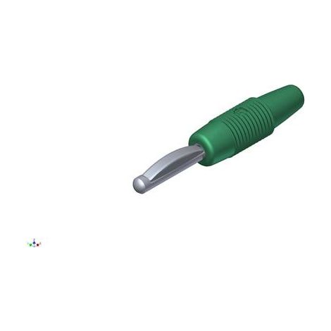 Fiche banane mâle Ø de la broche: 4 mm SKS Hirschmann VON 30 931667104 vert 1 pc(s) D25100 (1/2)