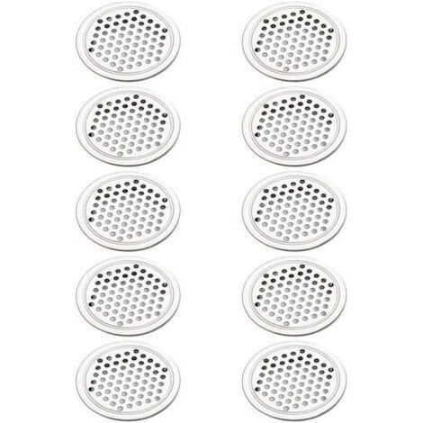 20 Pièces Grille Aeration Ronde Inox Grille de Ventilation Aeration Couvercle Cercle pour Armoire Placard Air évacué Grille d'évacuation Ventilation pour Cuisine Meubles Bouche Aération，53mm (1/4)