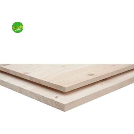Tavola lamellare unilegno abete naturale 100 x 50 x 1,8 cm