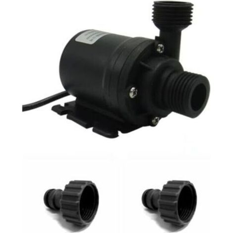 Pompe à eau submersible 12 V CC – Débit 800 L/h, Hauteur manométrique max. 5 m – Pour étang, aquarium, fontaine, panneau solaire et circulation piscine – Matériau polymère haute résistance
