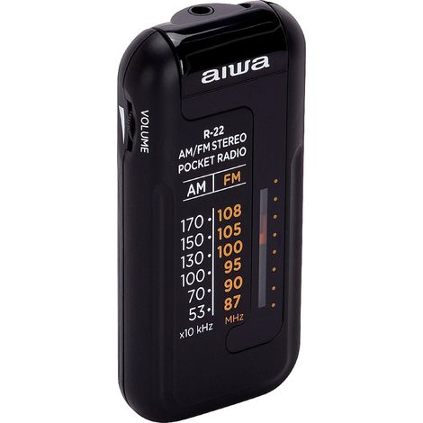 Aiwa R-22BK Personal Analog Radio Schwarz