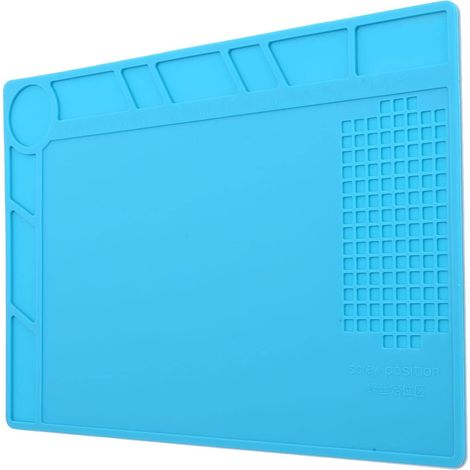Non-slip Watch Repair Mat, Rubber Soldering Pad for Efficient Tool Organization 35x25cm (1/5)