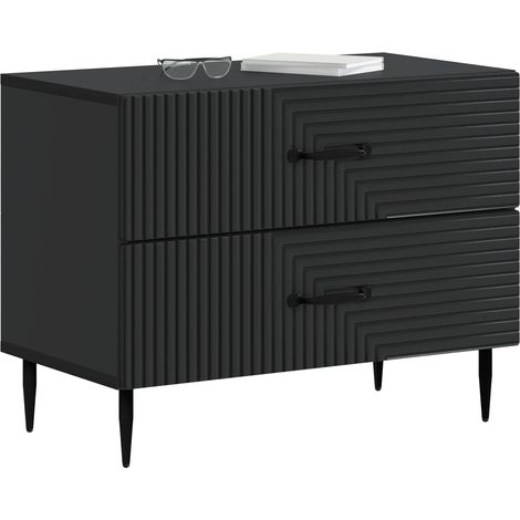 Maison Exclusive - Nachttisch Schwarz 62 x 34,5 x 47,5 cm Holzwer