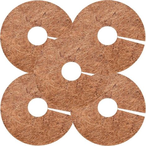 Tapis De Coco Plantes,8 Pièces Tapis De Noix De Coco Disque De Protection Plante Protection d'hiver pour Le Jardin de l'hôtel à la Maison(30cm) (1/5)