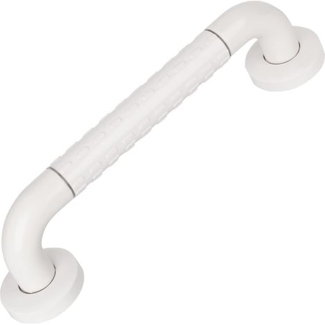 Barre D'appui WC, PARFCO 40CM Antidérapant Barre de Maintien Douche, Brille La Nuit, Barres D'appui de Salle de Bain(Blanc) (1/5)