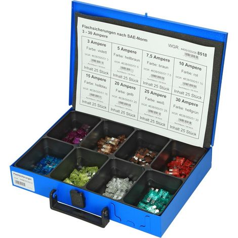 Dresselhaus Kit de Fusibles plats métallique 200 pièces