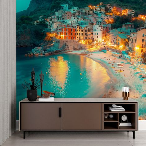 Papier peint paysage italien panoramique - 150 x 250 cm (1/2)