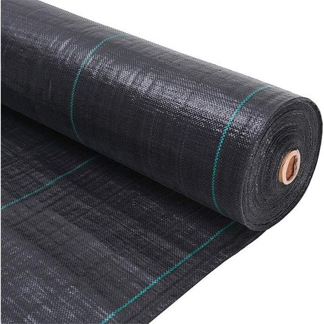 Mulch film 10 m × 1 m, 70 g/m² – Geotextile film, water-permeable, UV-resistant, weed-suppressing – Easy installation (1/5)