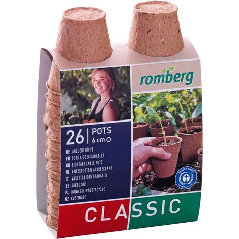 Romberg 26 Anzuchttöpfe 6cm rund (1/4)