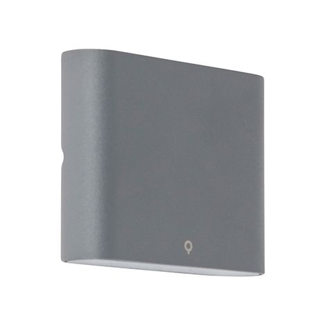 QAZQA Wandleuchte Anthrazit 11,5 cm inkl. LED IP65 - Batt