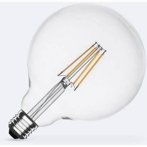Lampadina Filamento LED E27 8W 1055 lm G125  No Flicker 4000K Bianco Naturale