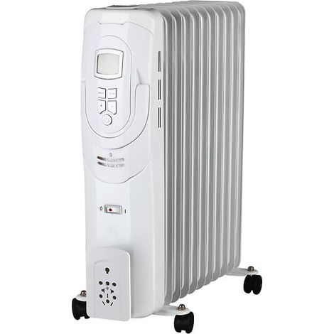 Radiateur bain d'huile - Blanc - 2000W