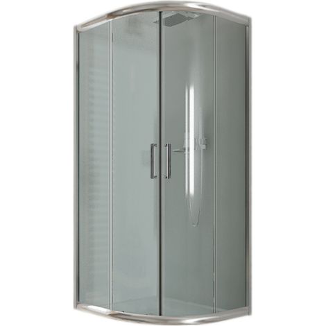 Duschkabine halbrund Klarglas h 185 mod. Alabama 90x90 cm