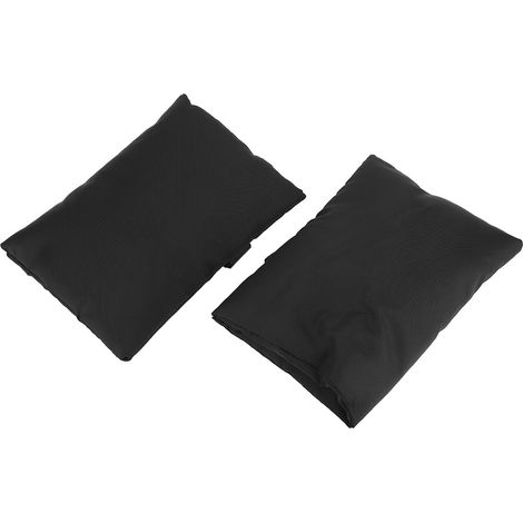 2 protège-robinets en tissu Oxford noir pour usage extérieur, afin de les protéger du gel en hiver. (1/5)