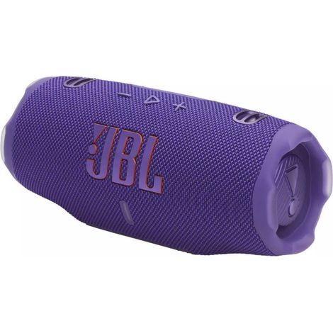 Enceinte portable bluetooth JBL Charge 6 violette – Autonomie 28h – Résistante à l'eau et aux chocs – Power bank intégré