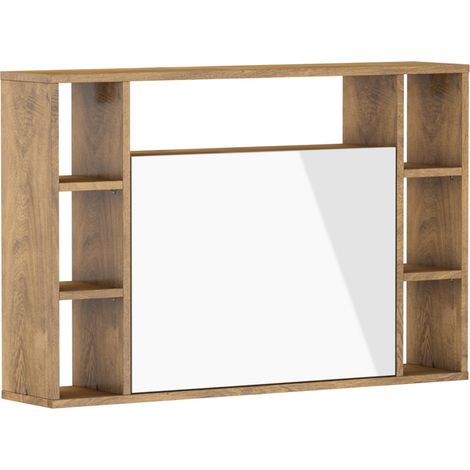 Estantería escritorio plegable MUSE roble burdeos / blanco brillante