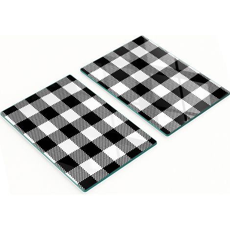 Pannelli decorativi in vetro multifunzionali con stampa a griglia 2x40x52 cm (1/5)