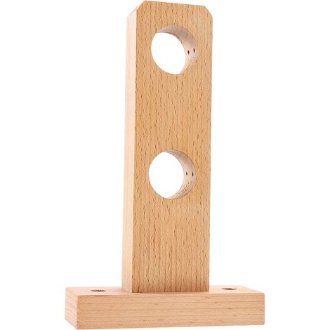 de Tringle Rideau Bois de Htre Porte Canne Carr 3 CM (1/5)
