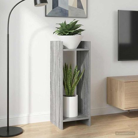 Soporte de plantas 2 pcs Gris 30 x 30 x 80 cm