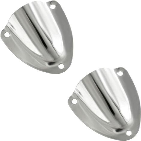Set of 2 stainless steel ventilation hole covers for boats, yachts, motorhomes, camper vans (1/5)