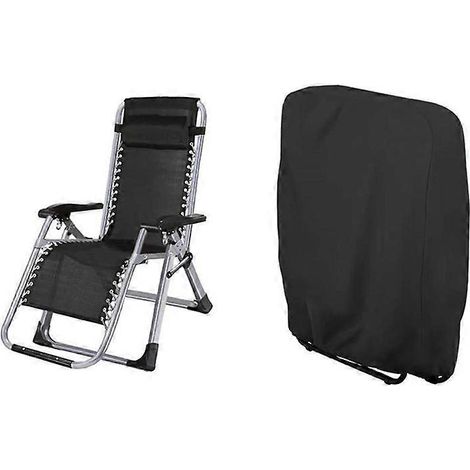Housse de chaise pliante zéro gravité d'extérieur, imperméable et anti-poussière, pour mobilier de jardin et de terrasse, toutes saisons (1/5)