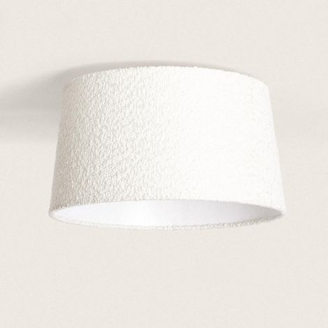 Lampada da Soffitto Tessuto Micaela Bianco