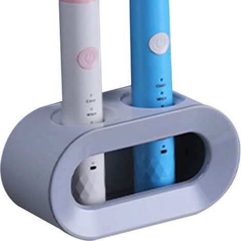 Soporte de pared para cepillos de dientes eléctricos, no requiere perforación, estante de almacenamiento, ABS silicona, baño (1/5)