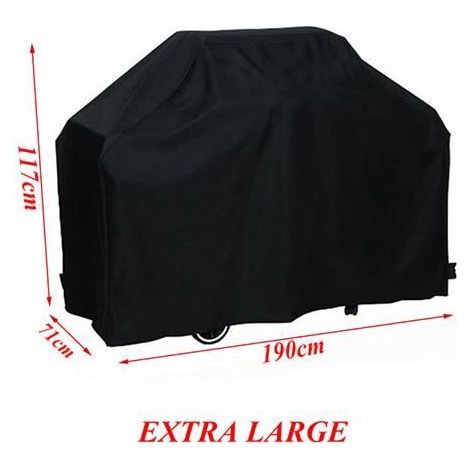 190 cm x 117 cm x 71 cm - Wasserdichte Schutzhülle für Grill, Außenabdeckung für BBQ, UV-beständig