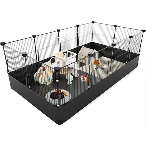 Cage pour cochon d'Inde, parc pour hamster avec fond imperméable, parc pour petits animaux pour lapin, tortue, hérisson, chiot, chaton, gerbille, clôture pour animaux de compagnie (1/5)