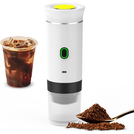 Machine À Café Portable Sans Fil 3 En 1 15 Bars Pour Voiture Et Voyage Avec Tasse 150 Ml (1/5)