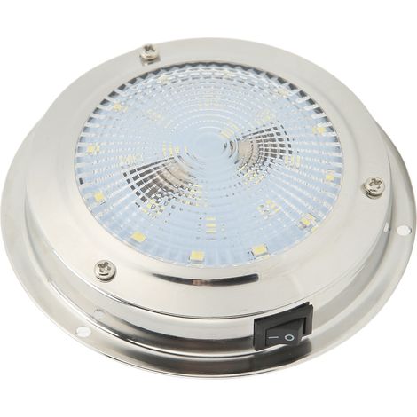 Plafonnier RV étanche IP65, boîtier en acier inoxydable 316, lampe de courtoisie marine DC12-24V (1/5)