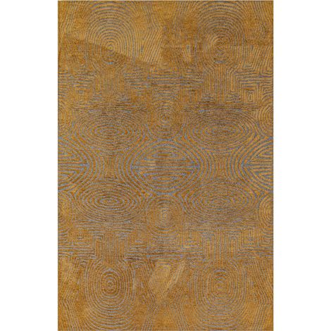 Tapis intérieur extérieur doré jacquard antidérapant - 80 x 150 cm (1/5)