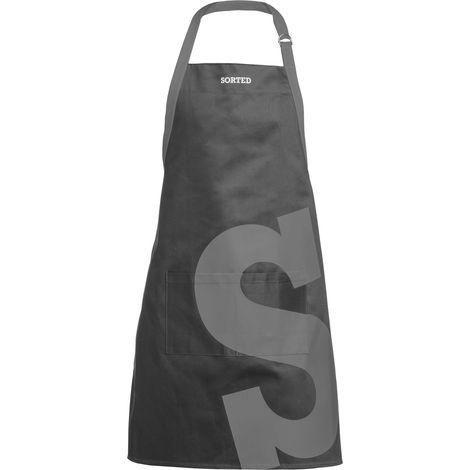 Interiors By Premier Versatile Black And Yellow Logo Sorted Apron, Adjustable Apron For Cooking, Stylish Machine Washable Apron