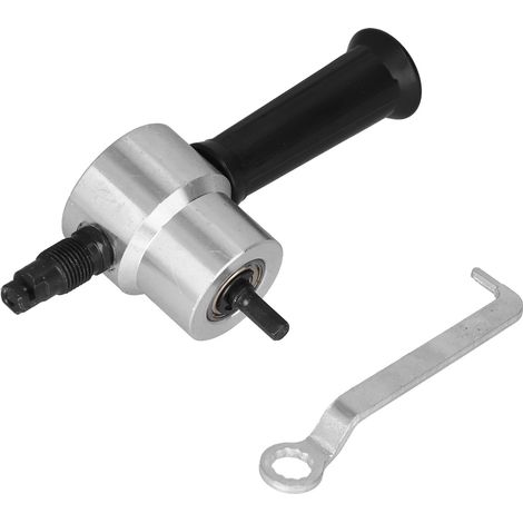Poinçonneuse électrique à double tête en métal pour perceuse, accessoire de découpe circulaire, coupe de tôle, outil rotatif (1/5)