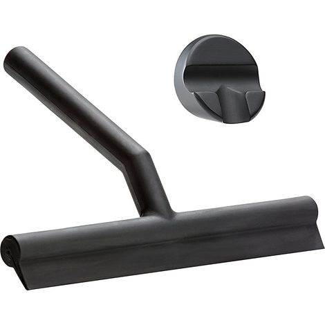 Zone Denmark Rasqueta de ducha negra elegante y resistente