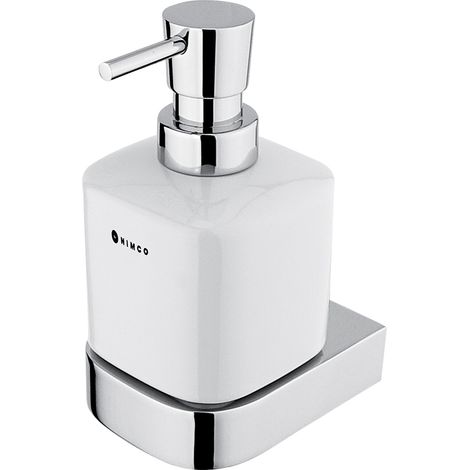 Céramique Distributeur De Savon, Avec Fixation Chrome, Nikau Nimco (1/5)