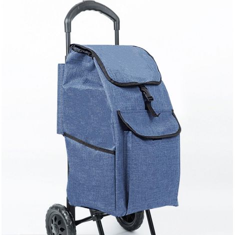 Sac de remplacement pour chariot de courses, sac réutilisable pour caddie, sac à roulettes renforcé pour caddie, usage domestique, bureau et caddies d'épicerie (1/5)