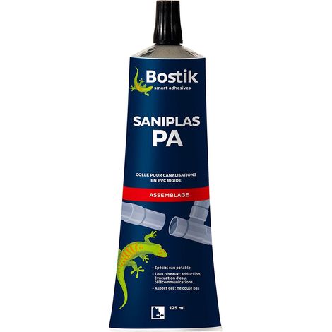 BOSTIK - Colle pvc saniplas PA tube étui 125ml professionnelle (1/3)