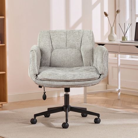 Ergonomischer Bürostuhl mit breitem Sitz und Lordosenstütze (1/5)