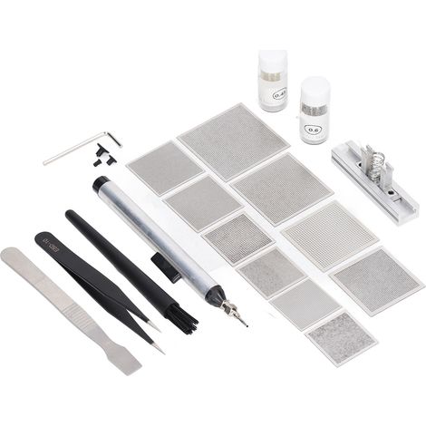 Kit de rebillage, station de réparation, gabarit de rebillage, ventouse en maille, outils pour la réparation électronique (1/5)