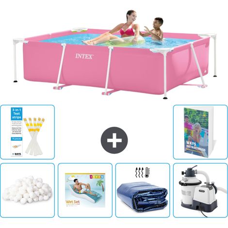 Rechteckiger Frame Pool - 220x150x60 cm - 7-teilig S5