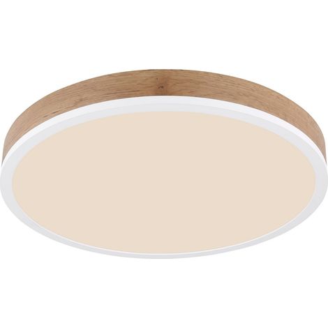 Globo Doro Plafonnier encastré 45 cm Blanc Mat LED 3000 K
