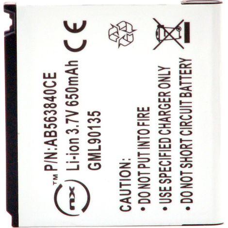 NX - Batterie téléphone, smartphone, GSM pour Samsung 3.7V 700mAh - AB563840C